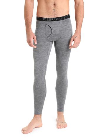 Leggings Icebreaker Merino 200 Oasis with Fly Homme Grise | FR 1133QMAZ